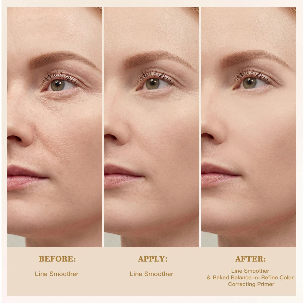 Line Smoother Primer | Vitamin C & Niacinamide Tinted Base Makeup Primer QXL