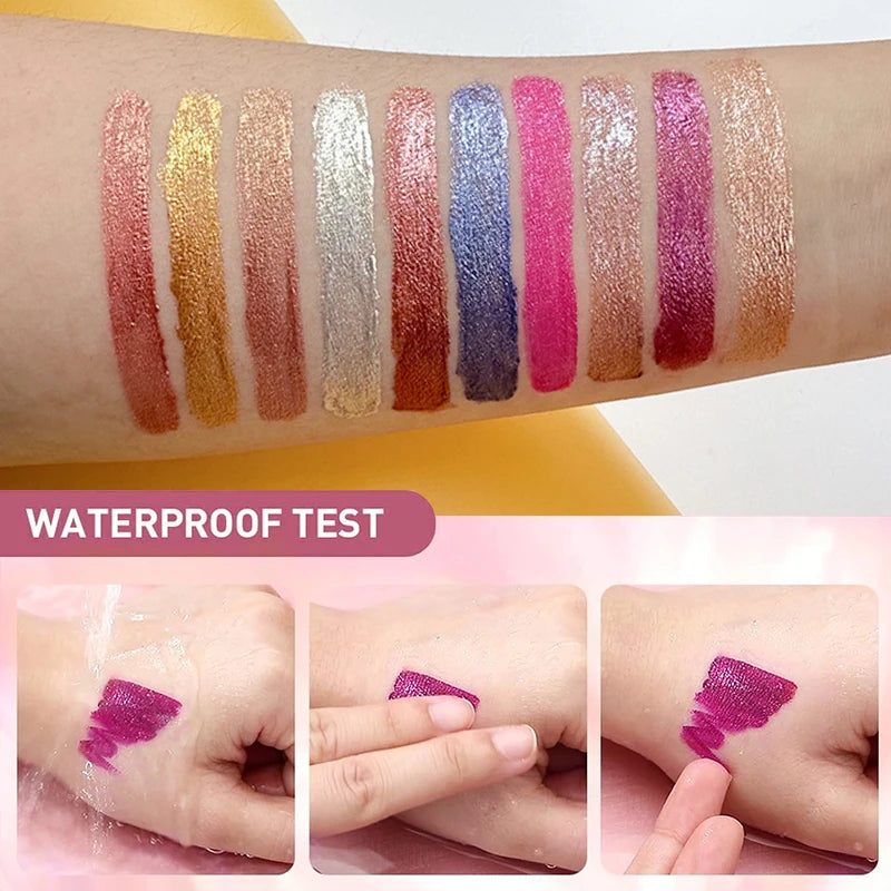 VERONNI Diamond Glitter Lip Gloss – 10 Shades | Shimmer Glitter Lip Gloss QXL