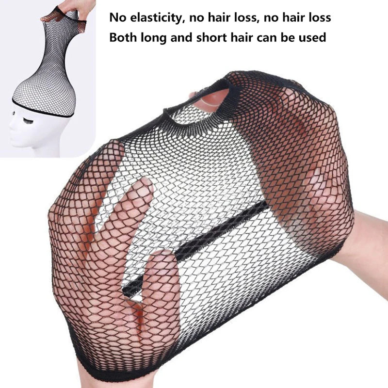 Stretch Mesh Wig Cap | Black Hair Net for Wig Making Wig Cap QXL