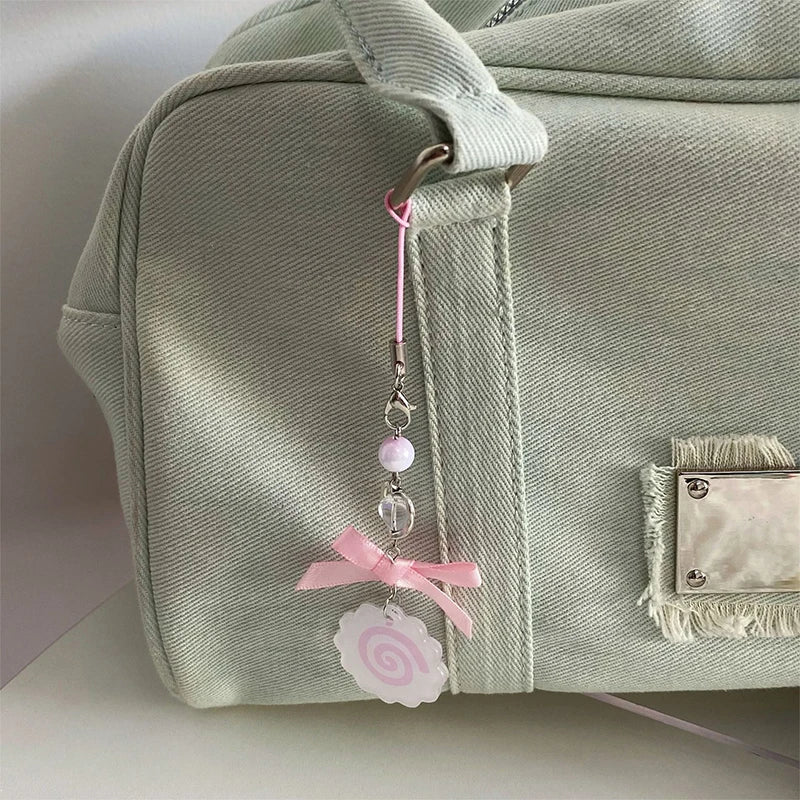 Kawaii Fish Plate Acrylic Keychain & Phone Charm for Bags Novelty Keychain Charm QXL