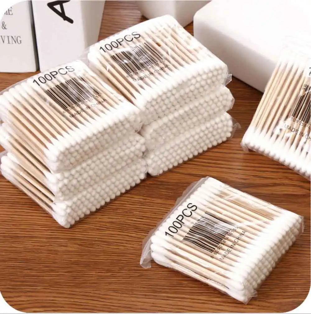 500-Pack Double-Ended Baby Cotton Swabs | Ear Cleaning Sticks Baby Cotton Swabs QXL