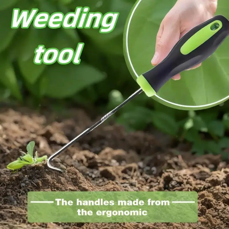 Heavy-Duty Weed Puller Tool | Ergonomic Root Remover Garden Weeding Tool QXL