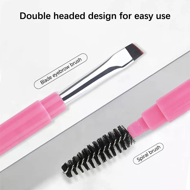 YOVIP Double-Ended Eyebrow & Eyeliner Brush with Cover Eyebrow & Eyeliner Brush QXL