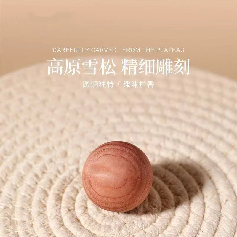 Cedar Wood Diffuser Balls – Car & Home Aroma, Insect Repellent Cedar Diffuser Ball QXL Single ball