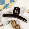 Large Shark Clip Hair Claw – Strong Grip Messy Bun Maker Hair Claw Clip QXL PS13cm Circle - Glos