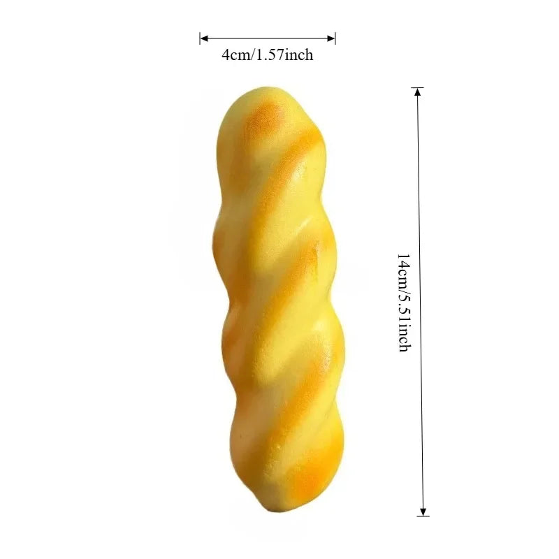 Squishy Twisted Dough Fidget Toy | Soft Bread Squeeze Toy Squishy Fidget Toy QXL 4XL 1pc
