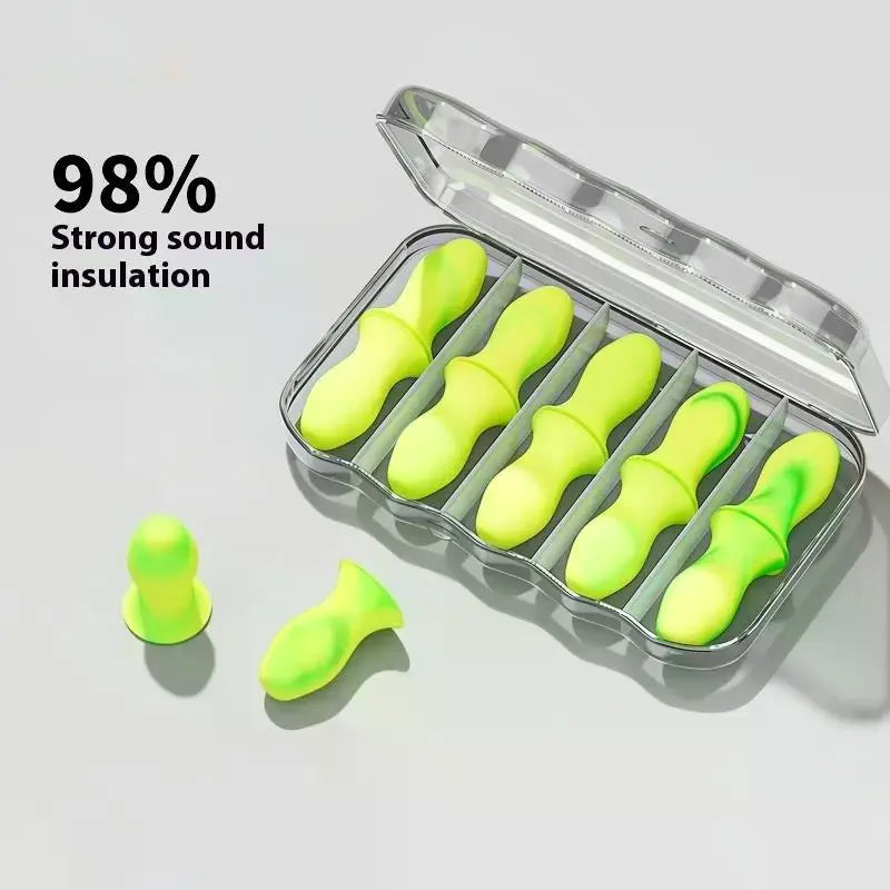 Reusable Foam Ear Plugs for Sleep & Noise Reduction | 1–5 Boxes Foam Ear Plugs QXL