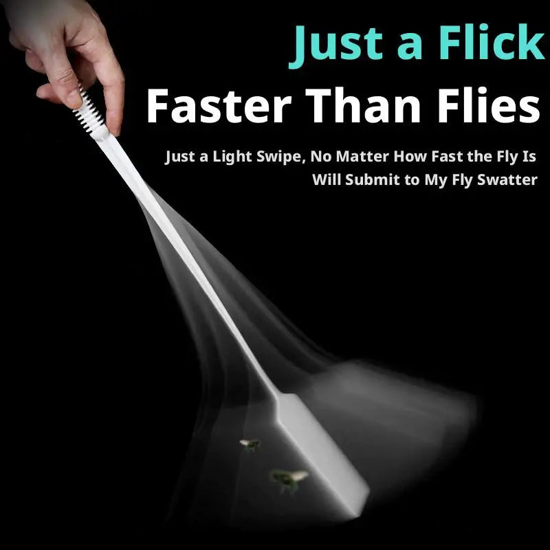 Long Handle Fly Swatter | Flexible PP Plastic Mosquito Swatter Fly Swatter QXL