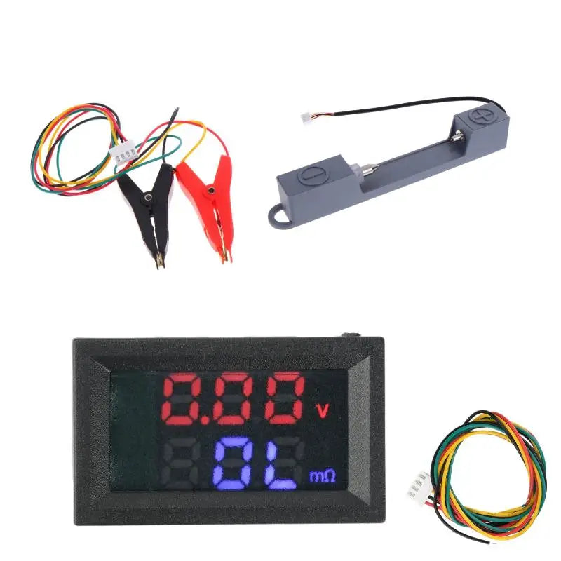 VR452 Battery Internal Resistance Tester & Voltmeter DC 4–12V Battery Resistance Tester QXL