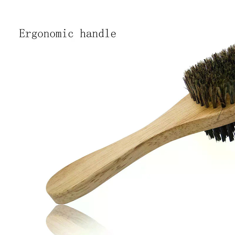 Boar Bristle Men's Shaving Brush | Wood Handle Beard Grooming Men's Shaving Brush QXL