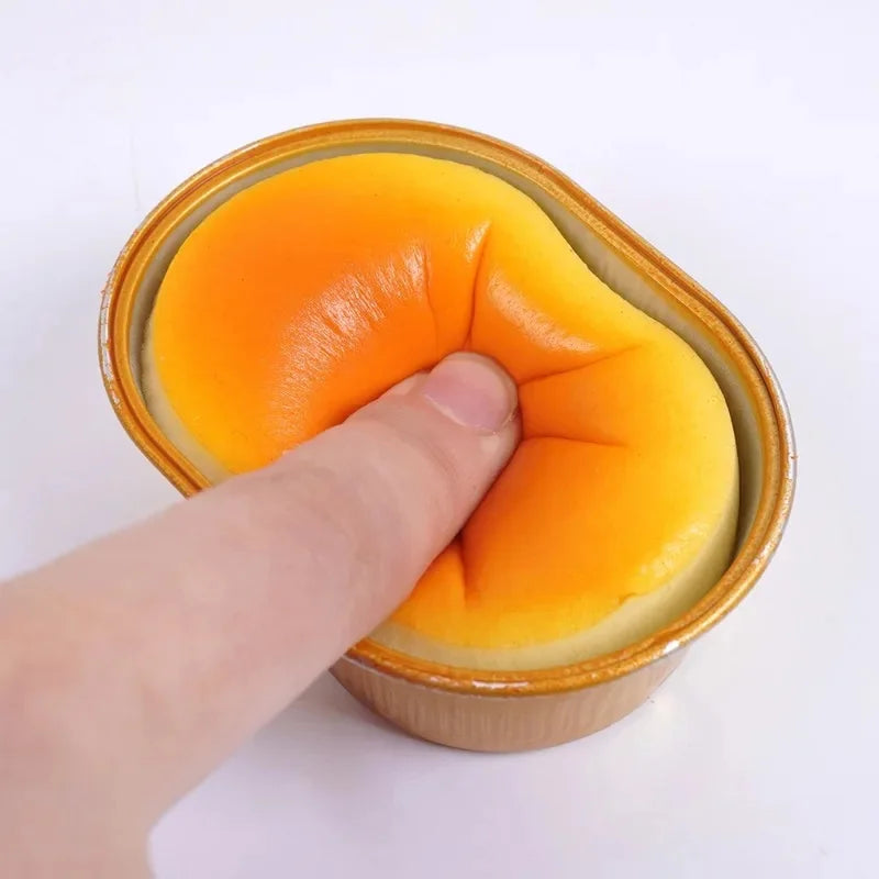 Squishy Cheese Bread Slow Rising Fidget Toy | Sensory Squeeze Squishy Fidget Toy QXL
