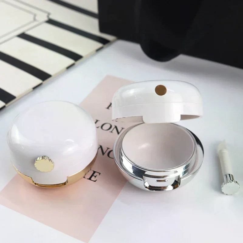 13ml Lip Scrub Jar with Silicone Brush & Pocket Mirror Cosmetic Lip Jar QXL