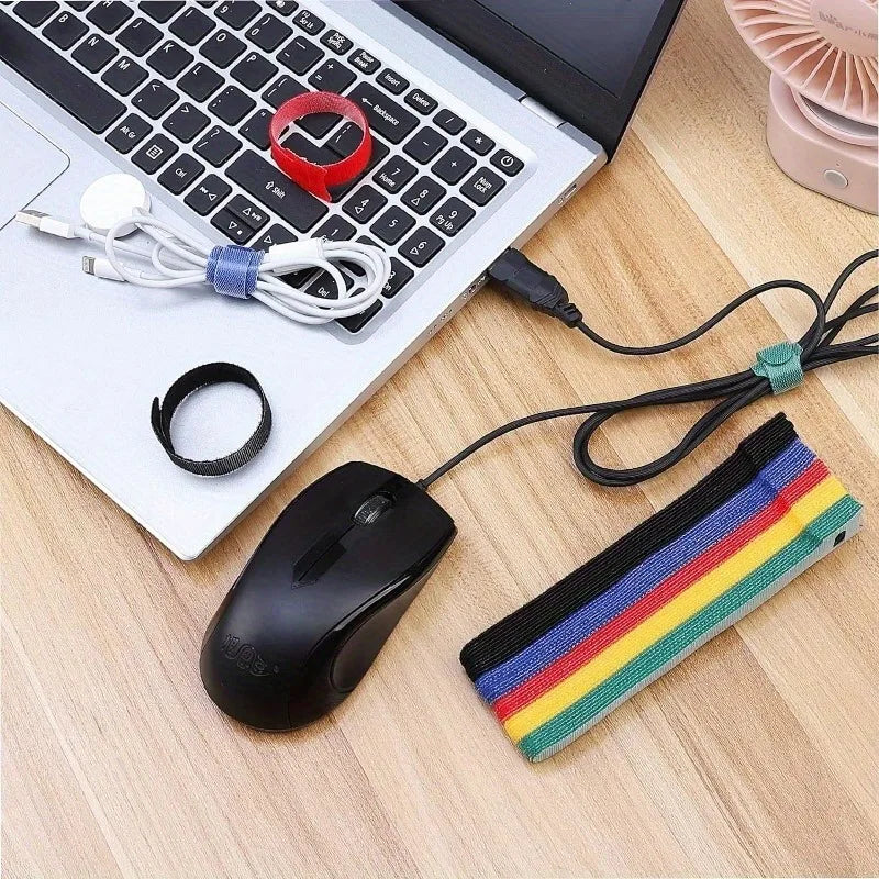 Reusable Adjustable Cable Ties | Wire Organizer for Home & Office Cable Ties QXL