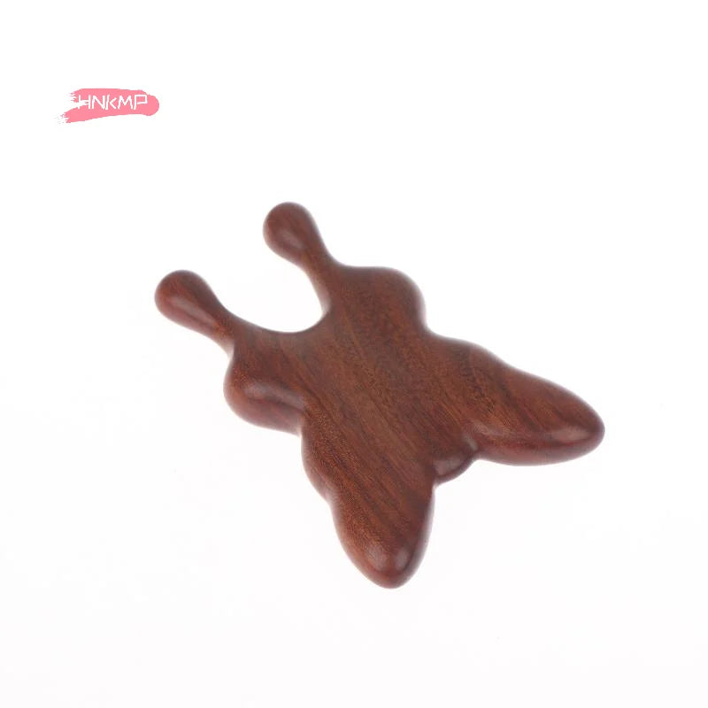 Natural Sandalwood Butterfly Gua Sha Face & Nose Massager Facial Gua Sha Tool QXL