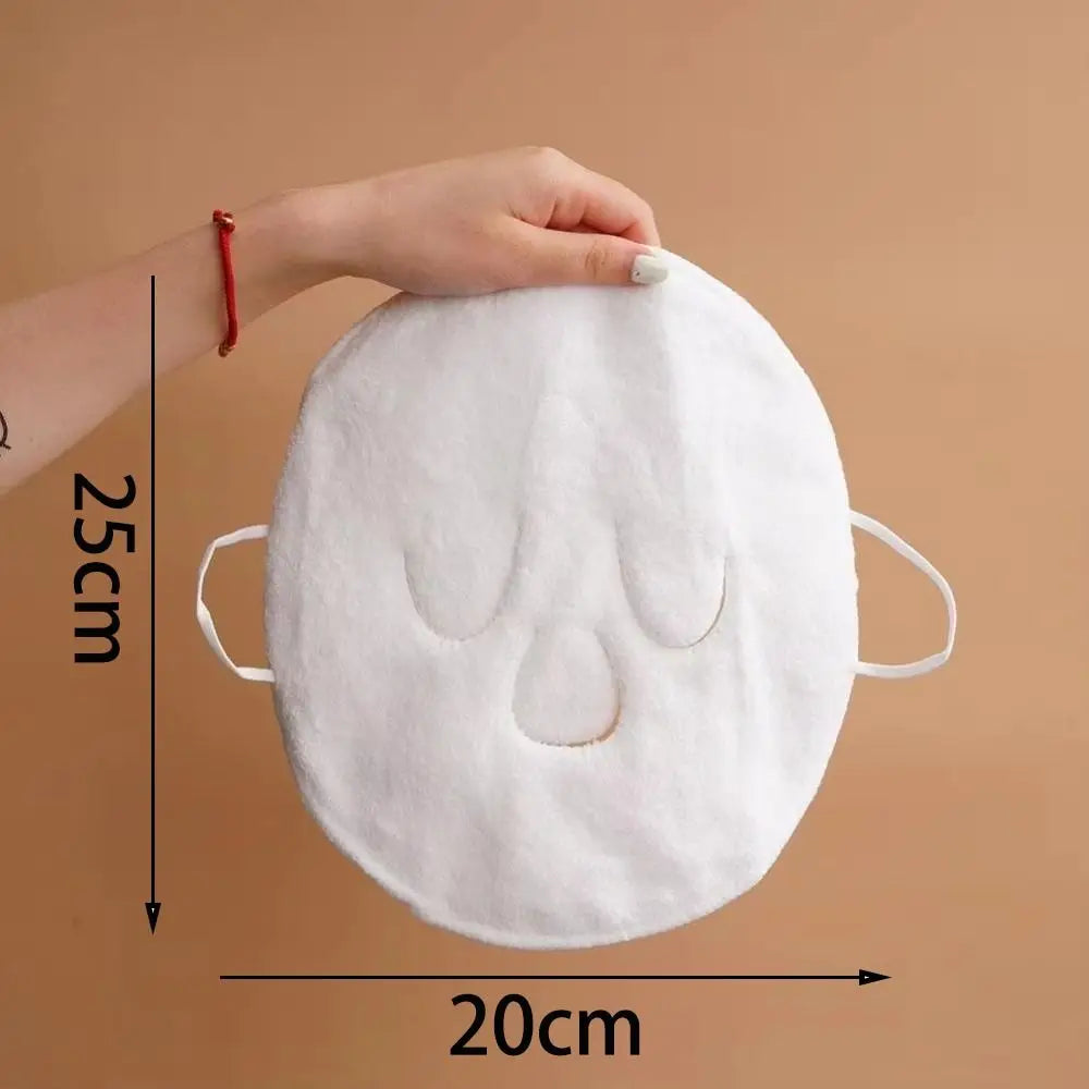 Hot & Cold Compress Face Towel | Reusable Coral Fleece Steam Compress Face Towel QXL
