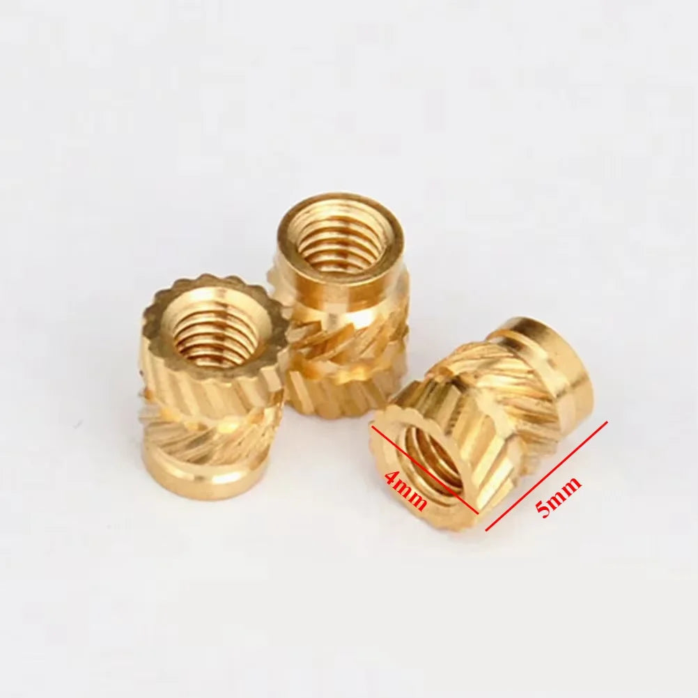M3 Brass Heat Set Threaded Inserts M3x5x4 for 3D Printing – 20pk Threaded Insert Nuts QXL