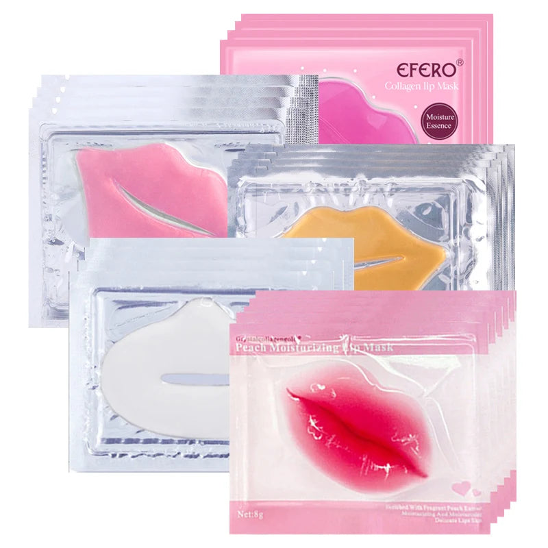 30-Pack Collagen Crystal Lip Mask Patches | Moisturizing Lip Mask Patches QXL