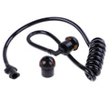 Black Coil Acoustic Air Tube Replacement for Radio Earpiece Earpiece Air Tube QXL One Size