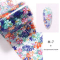 Floral Nail Art Transfer Stickers | DIY Manicure Decals Nail Art Stickers QXL M7
