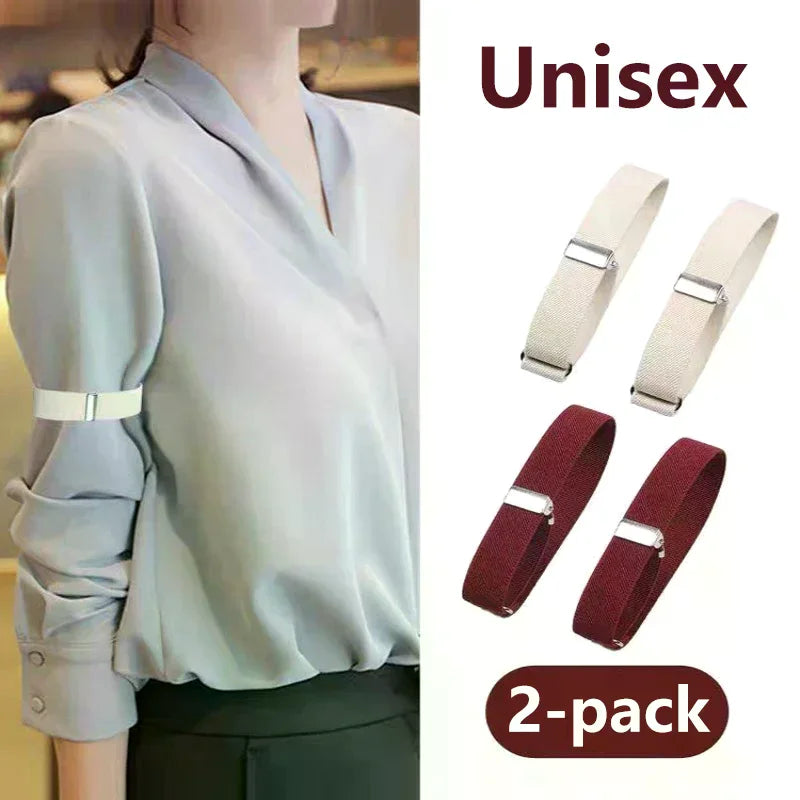 Elastic Shirt Sleeve Holders Armbands – 1 Pair | Men & Women Sleeve Holder Armband QXL