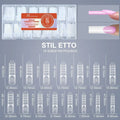 150-Pc Ultra Short Space Nail Dual Forms | 15 Sizes French Tips Nail Dual Forms QXL C