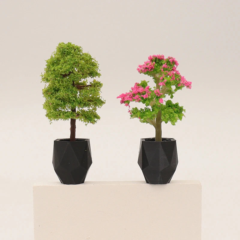 1:12 Dollhouse Miniature Potted Plant | Micro Garden Ornament Dollhouse Miniature QXL