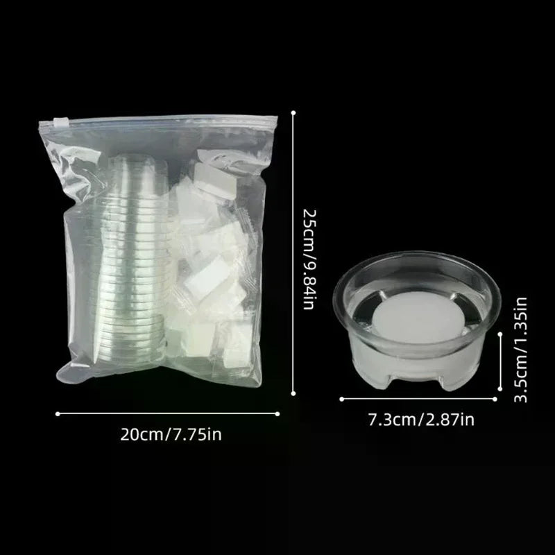 20-Pack Disposable Tattoo Dip Foam Sponge Cups | Ink Cleaning Tattoo Dip Cups QXL