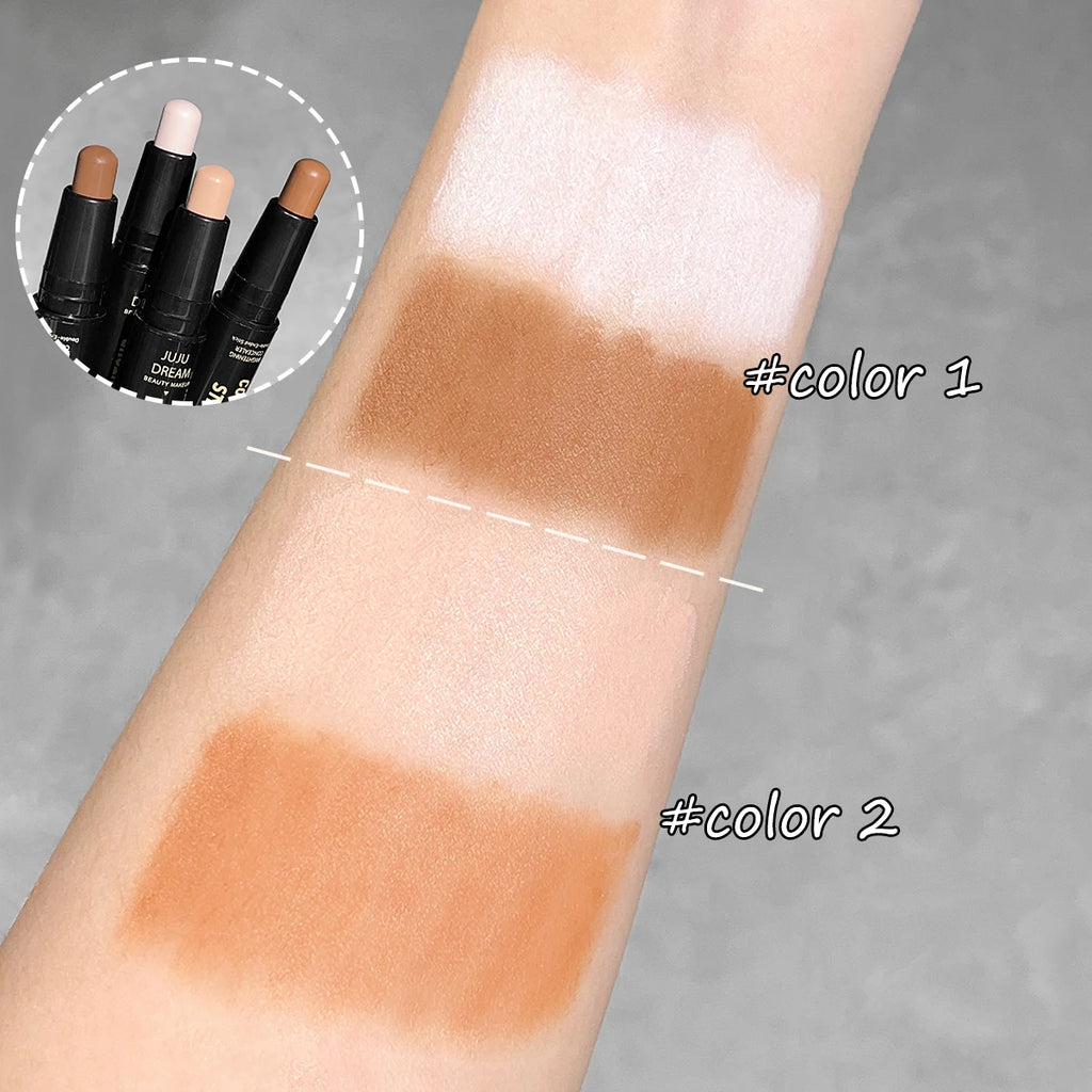 JUJU Dream 2-in-1 Contour & Highlighter Stick – Dual-Ended Contour Highlighter Stick QXL