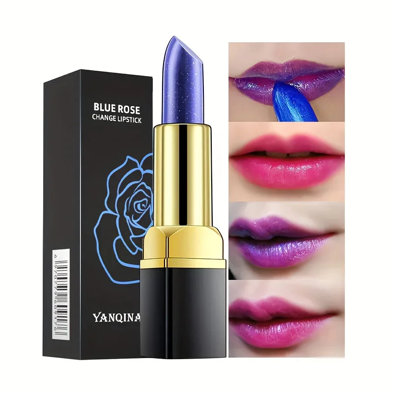 Color-Changing Lipstick | Blue to Red Magic Lip Balm Color-Changing Lipstick QXL Blue