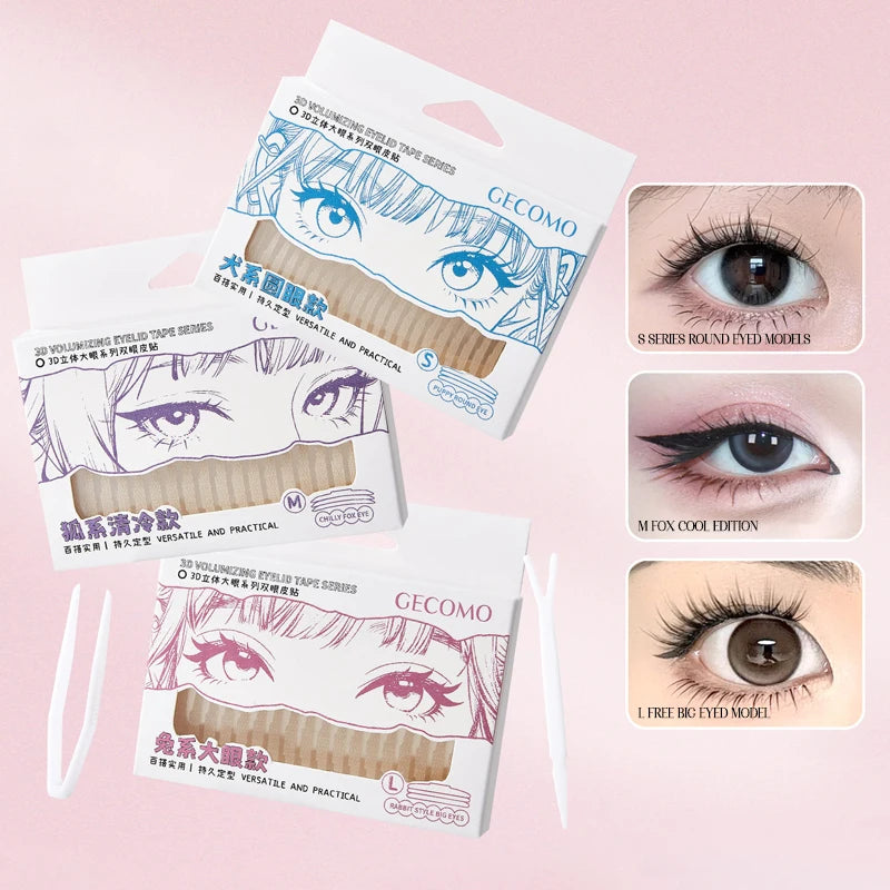 GECOMO Invisible Double Eyelid Tape | Waterproof Eye Lift Eyelid Tape QXL