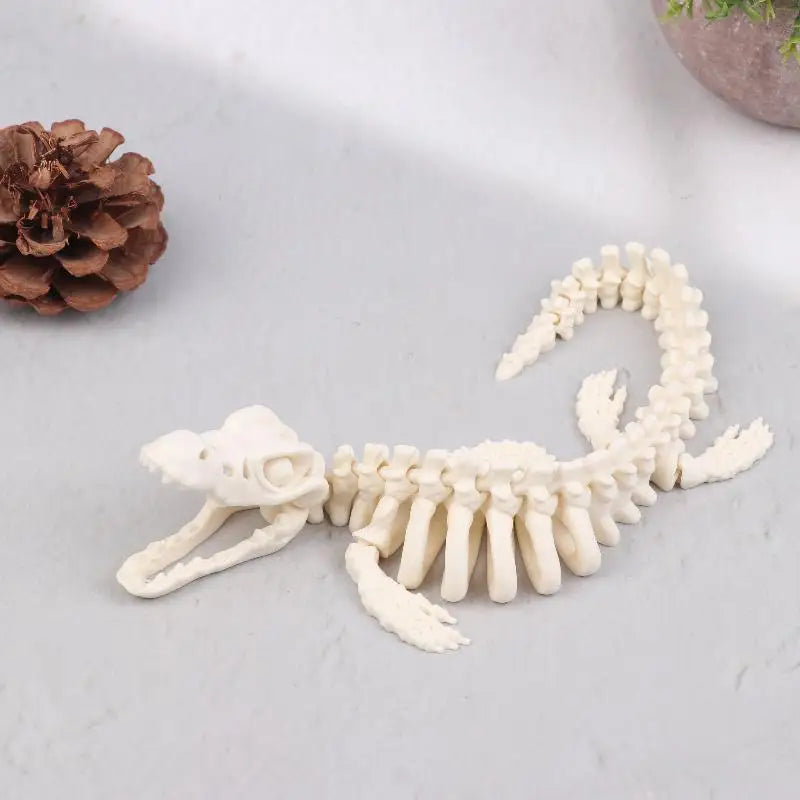 Mosasaurus Skeleton Aquarium Decoration | Fish Tank Ornament Aquarium Ornament QXL A2