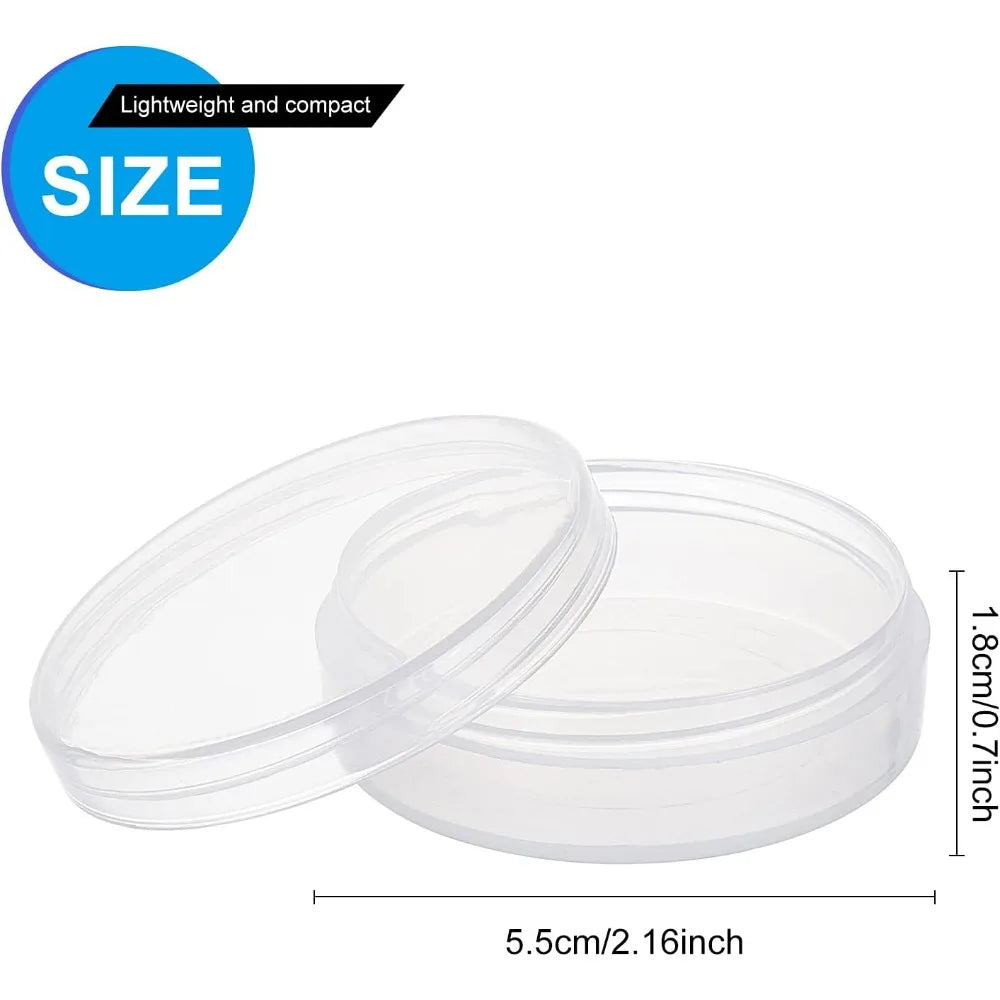 20-Pack Clear Screw-Lid Mini Containers | Beads & Jewelry Mini Storage Containers QXL AECH04-11796