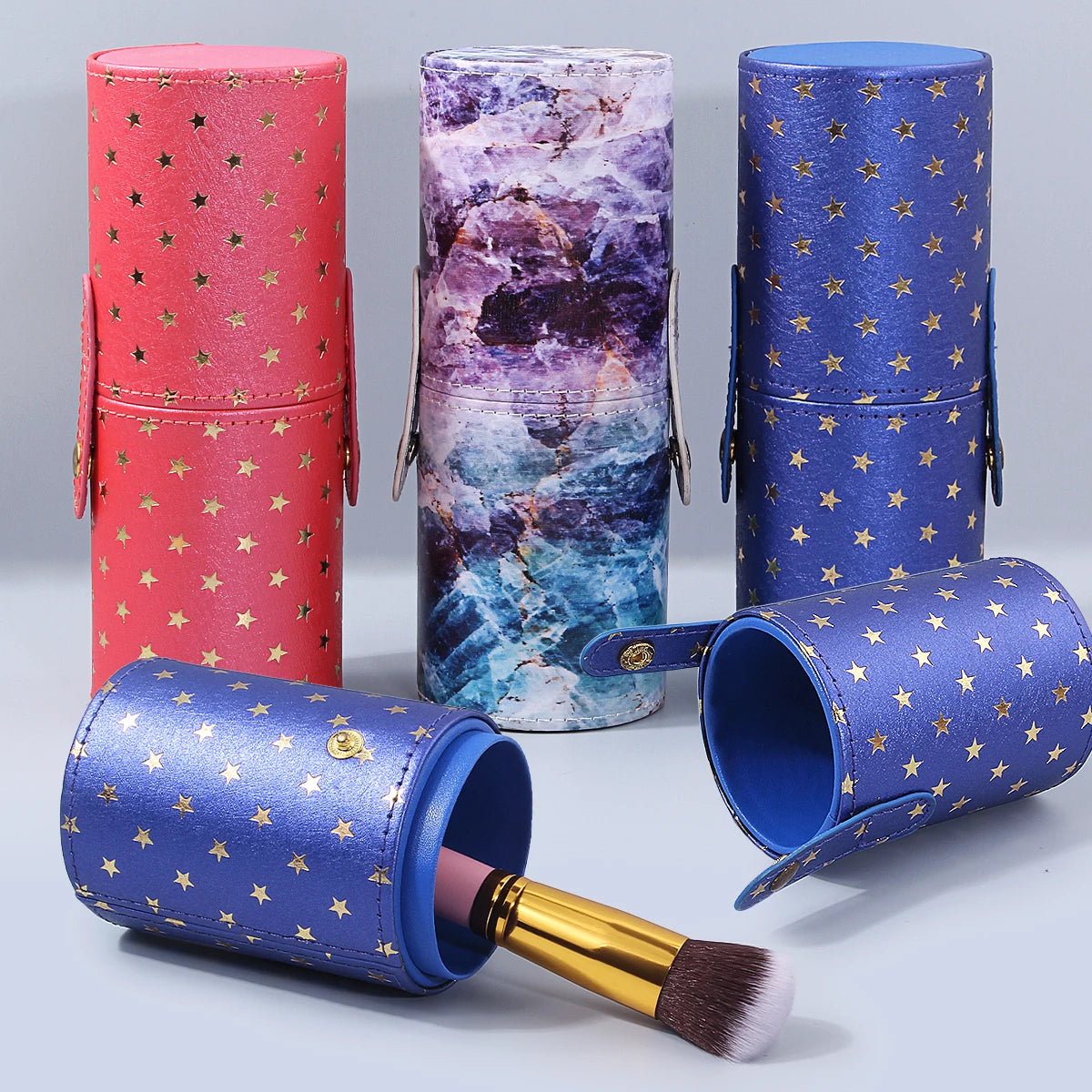 KOSSHOW PVC Makeup Brush Holder & Travel Storage Case Makeup Brush Bag QXL