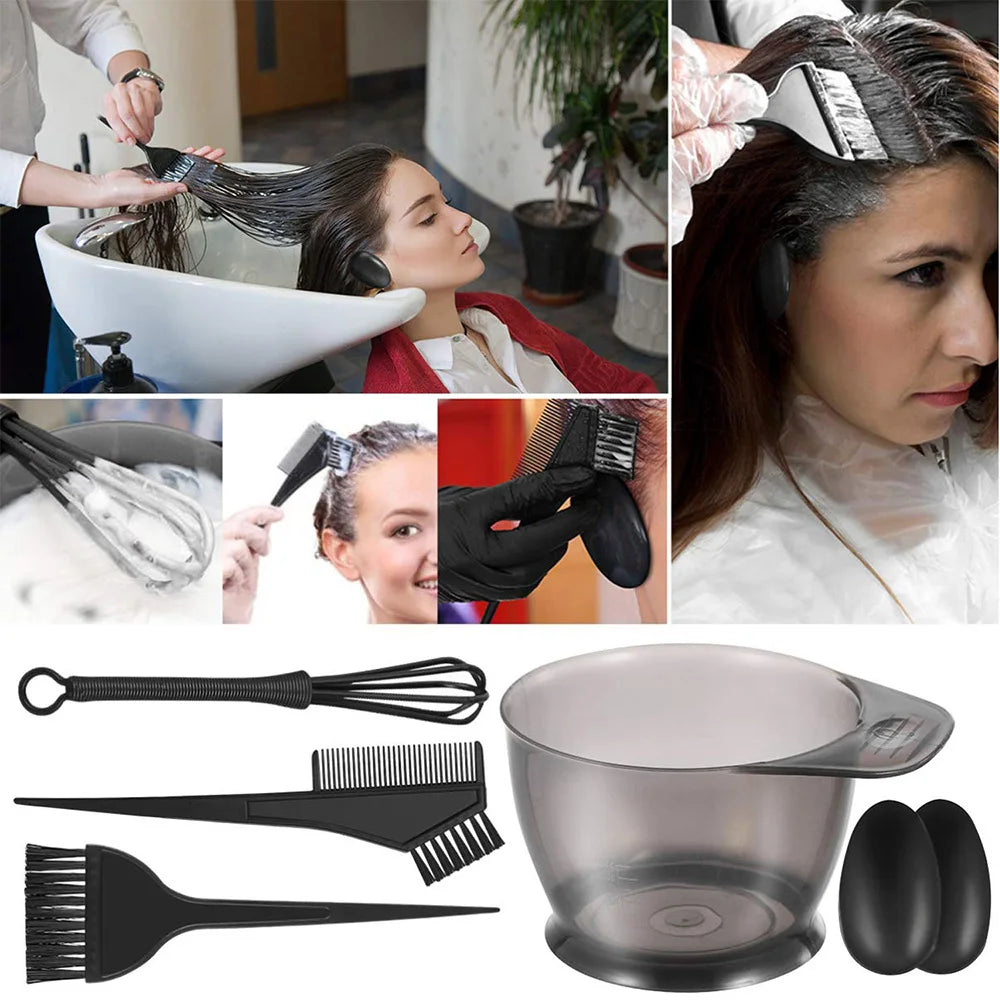 6-Piece Hair Coloring Kit | Salon & Home Hairdressing Set Hair Coloring Kit QXL
