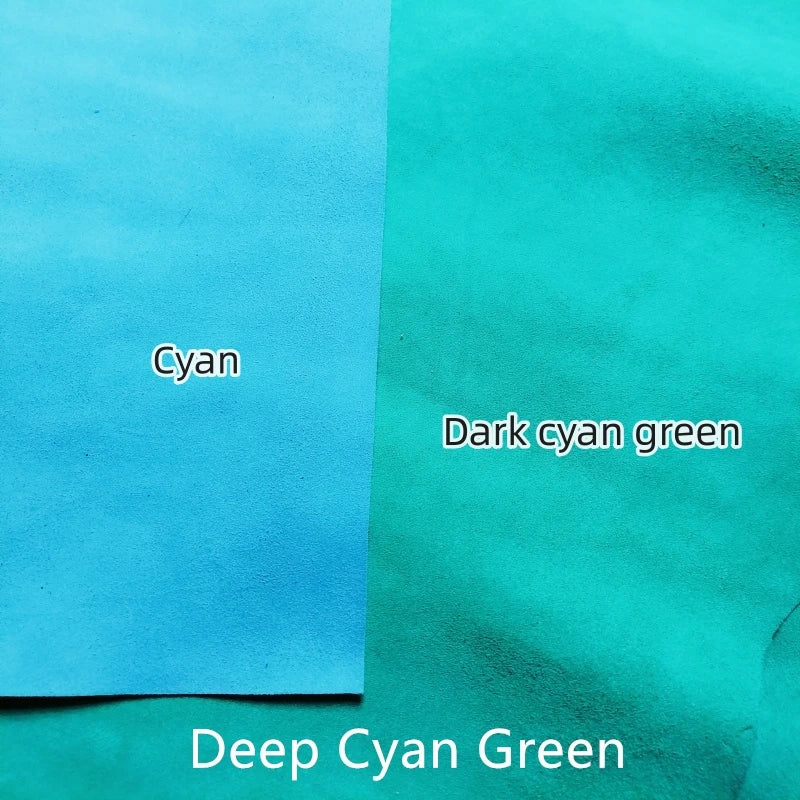 Emerald Frosted Sheepskin Leather 0.8mm | First Layer DIY Fabric Leather Craft Fabric QXL