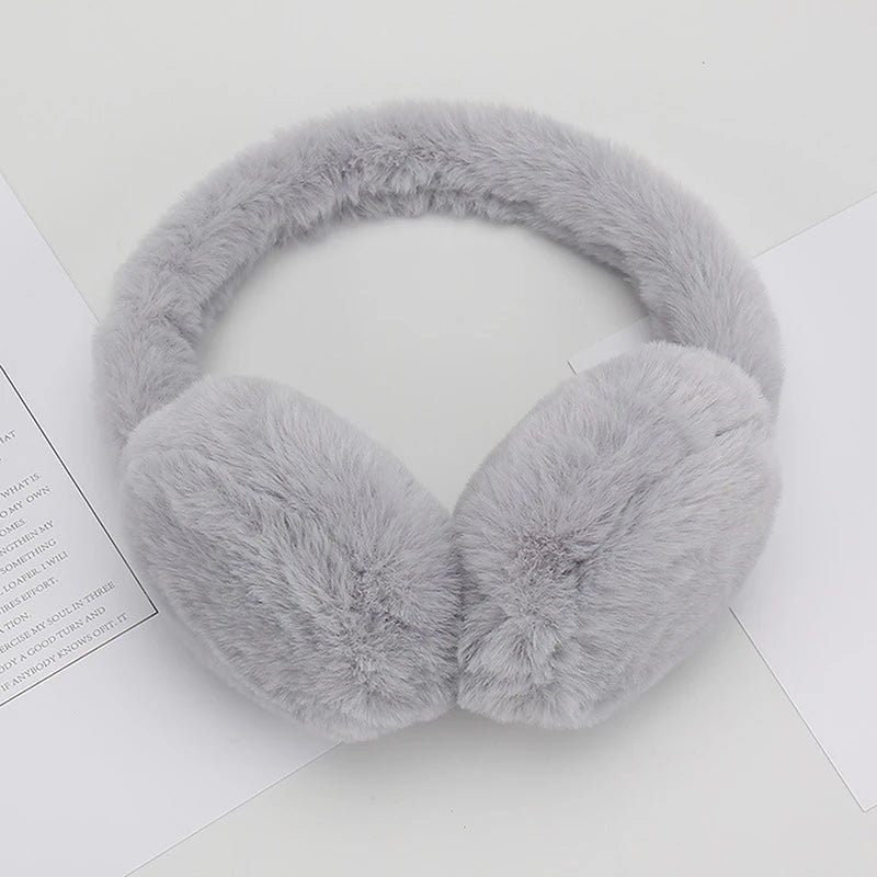 Soft Plush Foldable Ear Warmers | Winter Earmuffs Winter Ear Warmers QXL