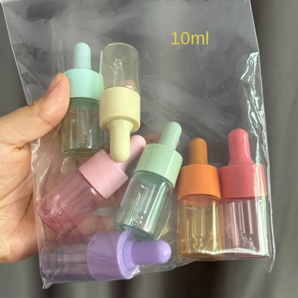 7-Pack Mini Glass Dropper Bottles 5ml & 10ml | Essential Oil Vials Glass Dropper Vials QXL