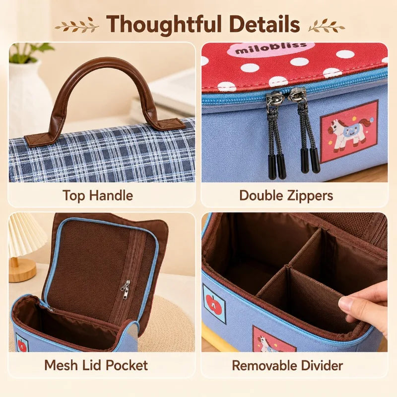 Cute Horse Makeup Bag | Waterproof PU Leather Travel Organizer Cosmetic Organizer Bag QXL