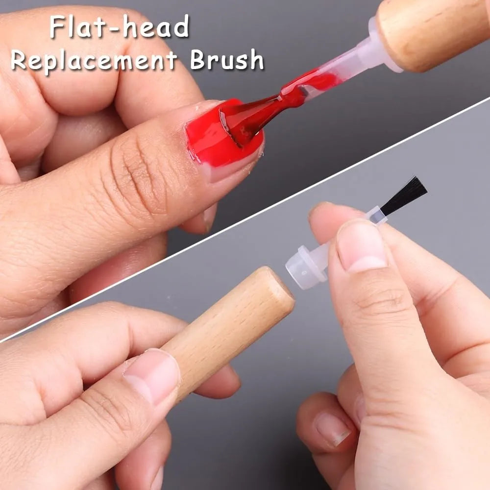 Cat Eye Nail Magnet Stick & Interchangeable Brush Set Nail Art Magnet Tool QXL