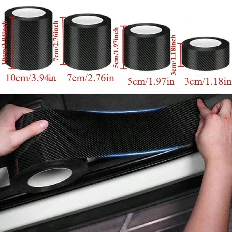 Nano 3D Carbon Fiber Vinyl Tape – Waterproof Car Protector Vinyl Protective Tape QXL