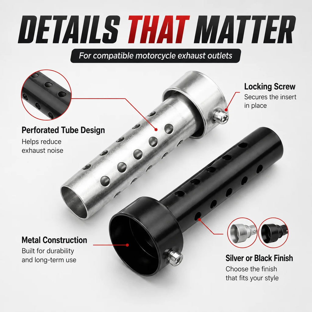Motorcycle DB Killer Exhaust Muffler Insert Baffle 35–60mm Exhaust Muffler Insert QXL