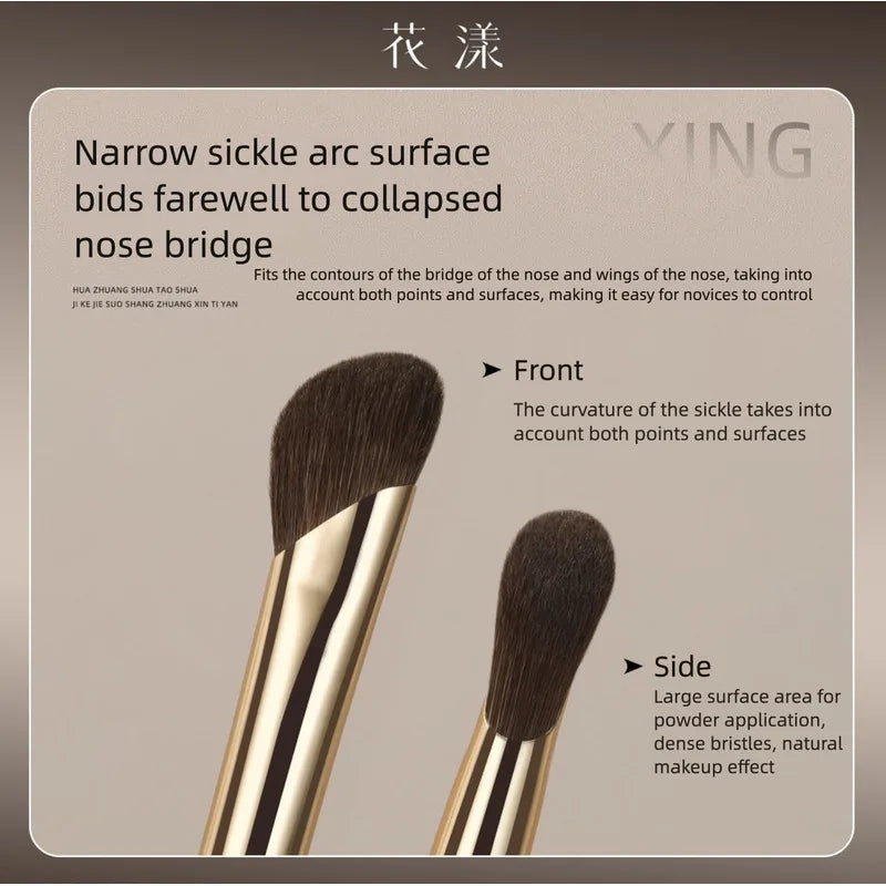 8-Piece Floral Makeup Brush Set | Blush, Highlight & Eye Makeup Brush Set QXL