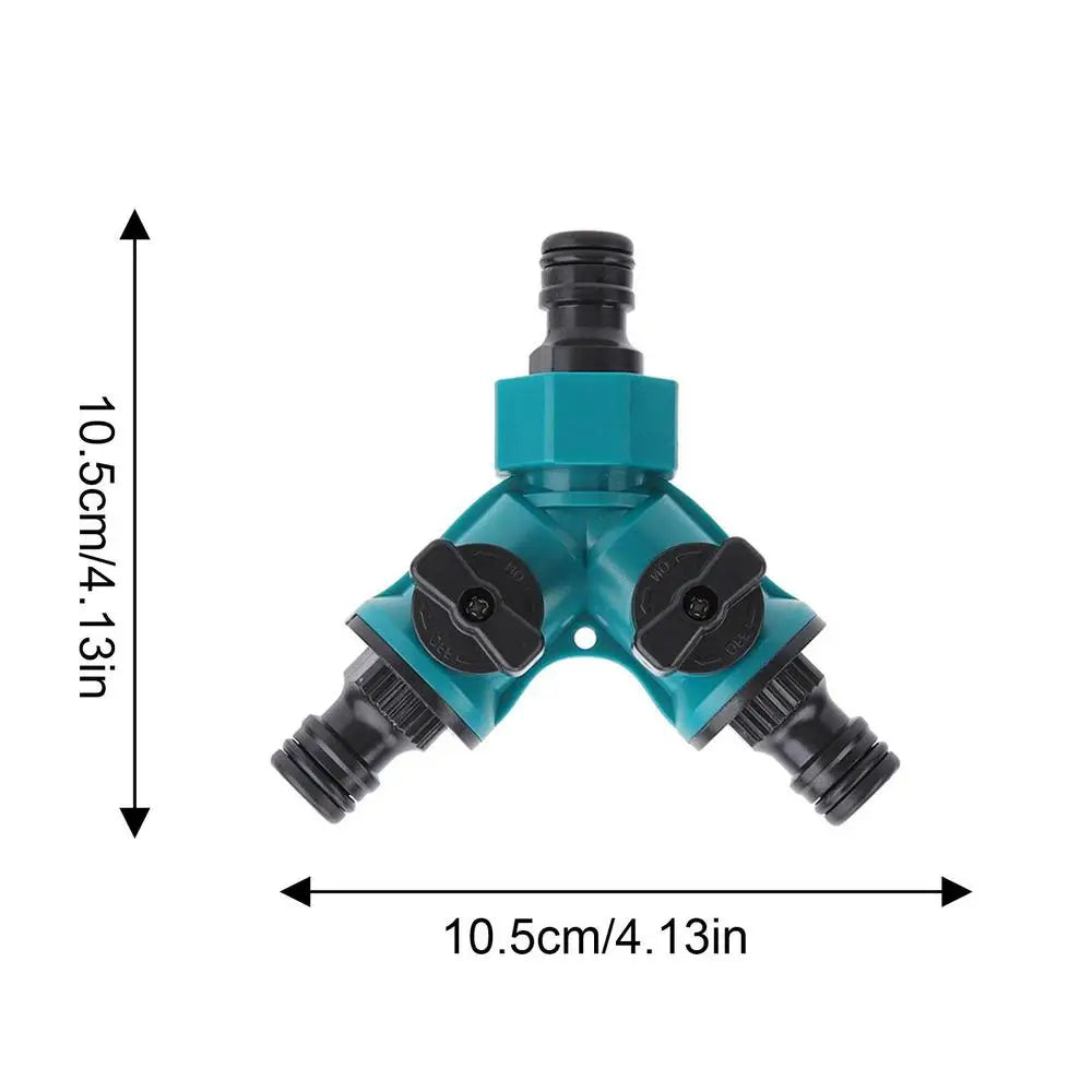 2/3-Way Garden Hose Splitter with Shut-Off Valve Garden Hose Splitter QXL Y type