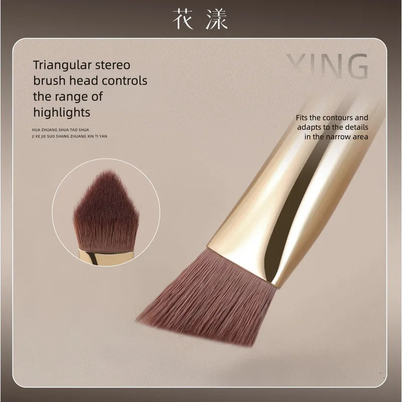 8-Piece Floral Makeup Brush Set | Blush, Highlight & Eye Makeup Brush Set QXL