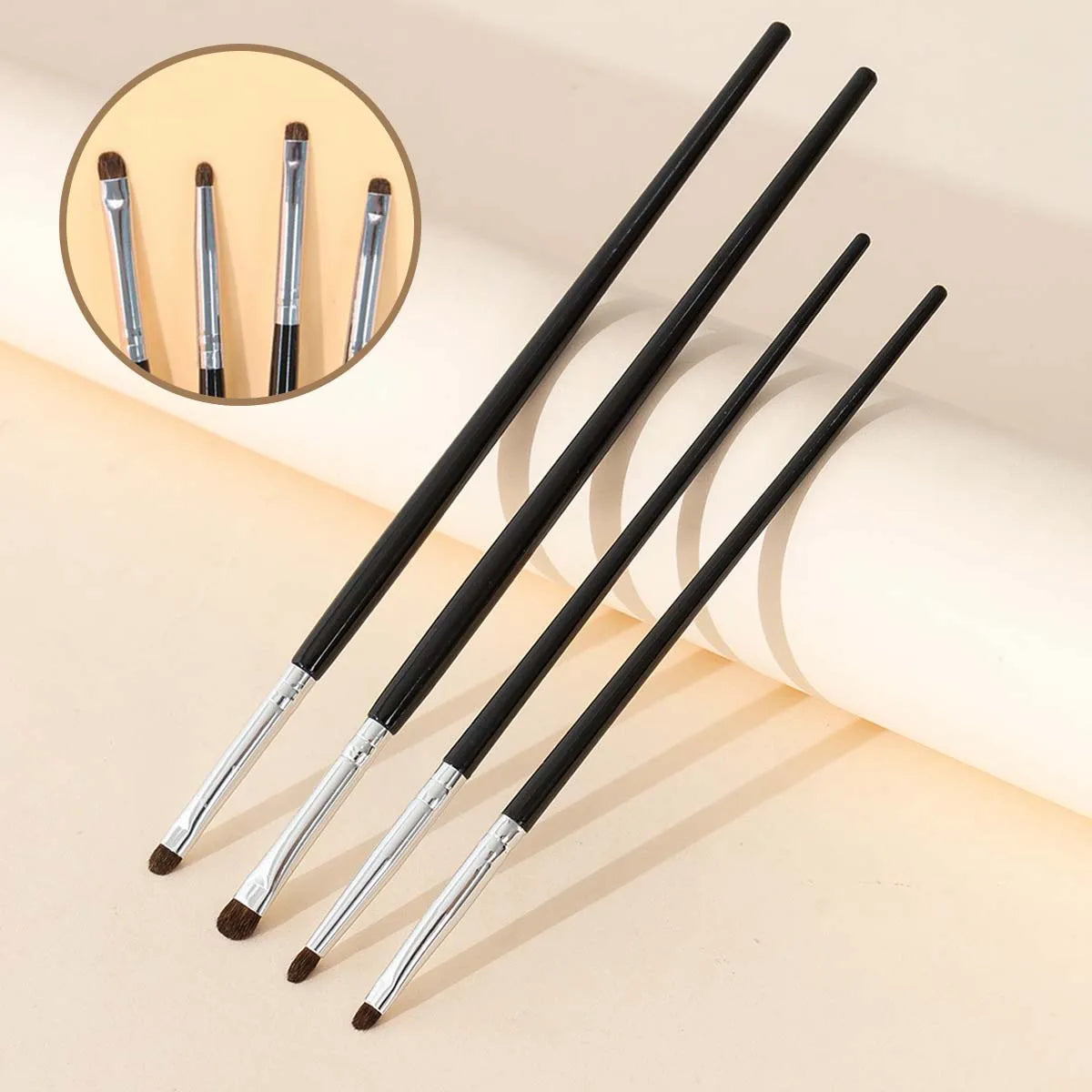 4-Piece Eye Detail Brush Set | Eyeshadow & Eyeliner Brushes Eye Detail Brush Set QXL