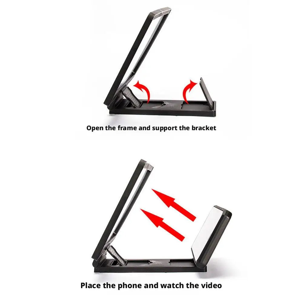 HD Phone Screen Magnifier | Foldable Portable Phone Holder Phone Screen Magnifier QXL