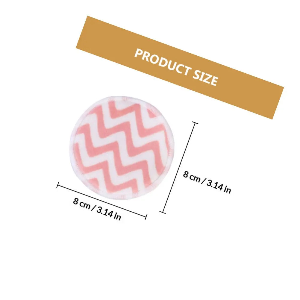 6-Pack Bamboo Fibre Round Makeup Puffs | Soft Face Washing Pads Makeup Puff Set QXL