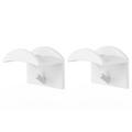 Adhesive Hat Hooks | No-Drill Cap & Accessory Organizer Adhesive Wall Hook QXL White