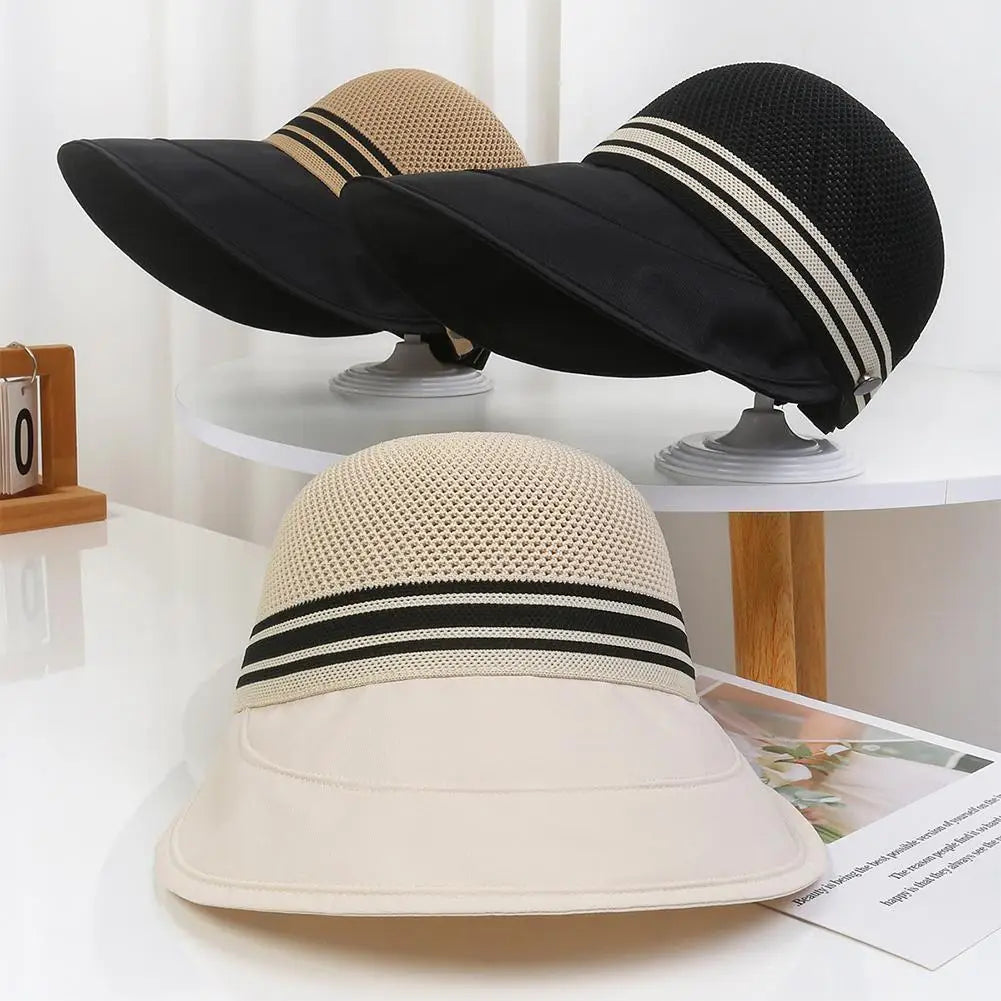 Women's Large Brim Sun Hat | Breathable Mesh Fisherman Hat Women's Sun Hat QXL