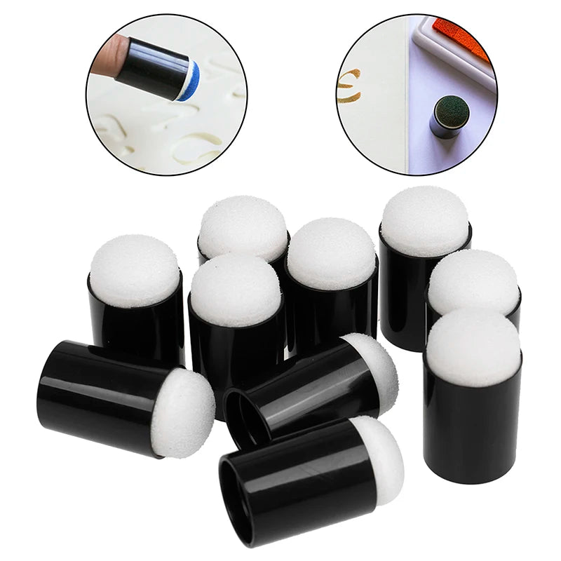10-Pack Finger Sponge Daubers for DIY Crafts & Stamping Craft Sponge Daubers QXL